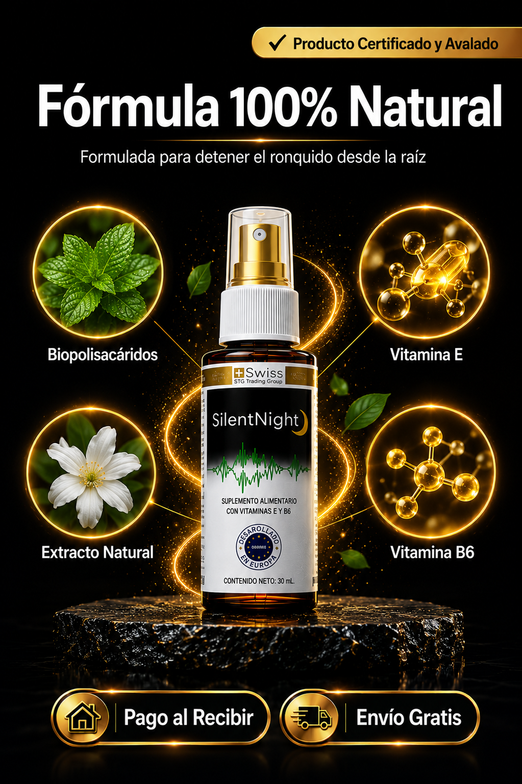 SILENT NIGHT™ — Silencio inmediato Sueño garantizado