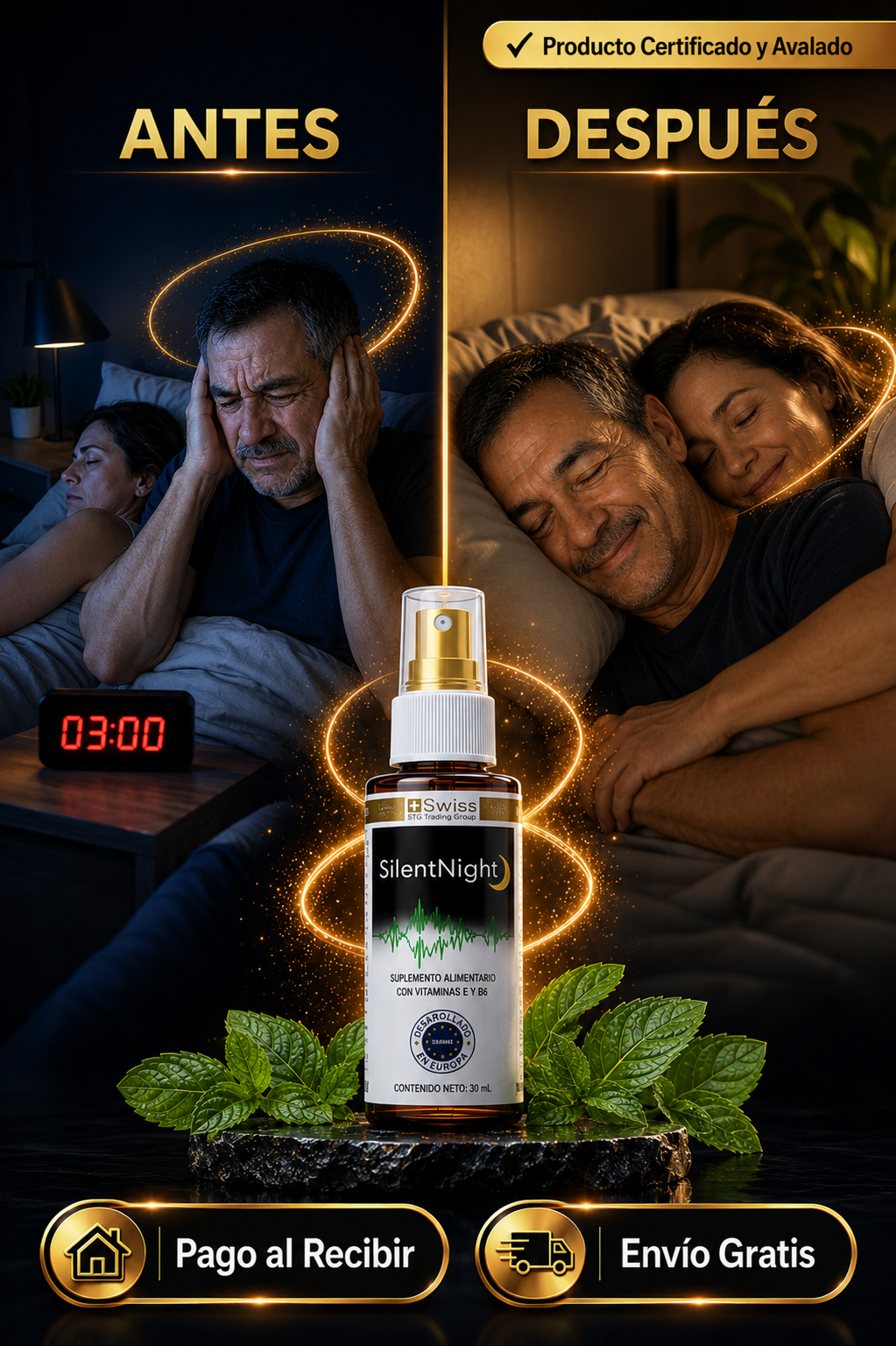 SILENT NIGHT™ — Silencio inmediato Sueño garantizado